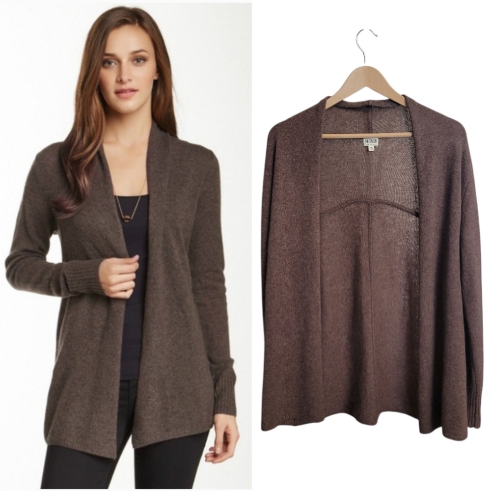 14th & Union Open Front Cashmere Cardigan